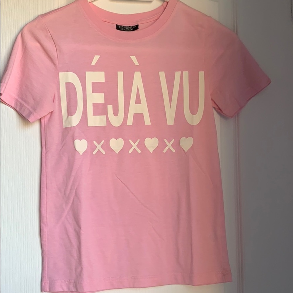 ✨3 FOR $25✨ TOPSHOP Pink Graphic T-shirt